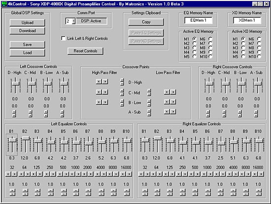 4kControl - Control Utility for the Sony XDP-4000X Digital