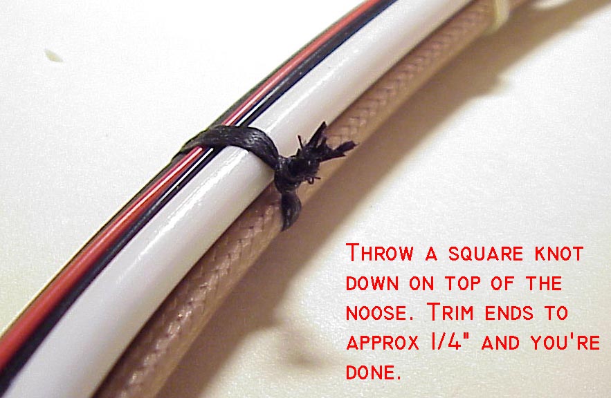 AeroElectric Connection - Wire Bundle Tying Techniques wire harness lacing 