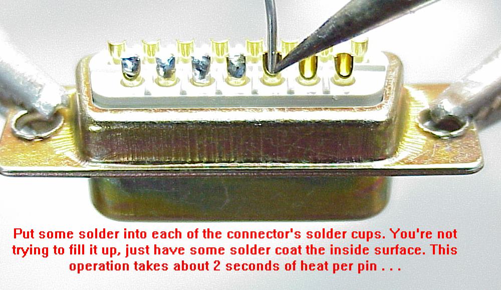 solder cup terminations > broches femelles à souder