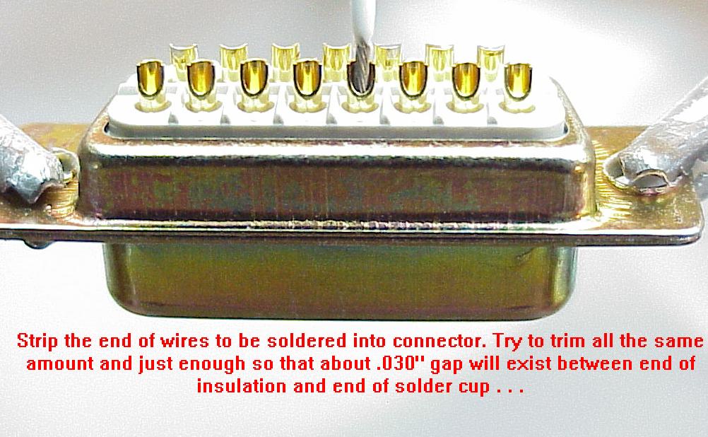 AeroElectric Connection Soldering DSub Connectors