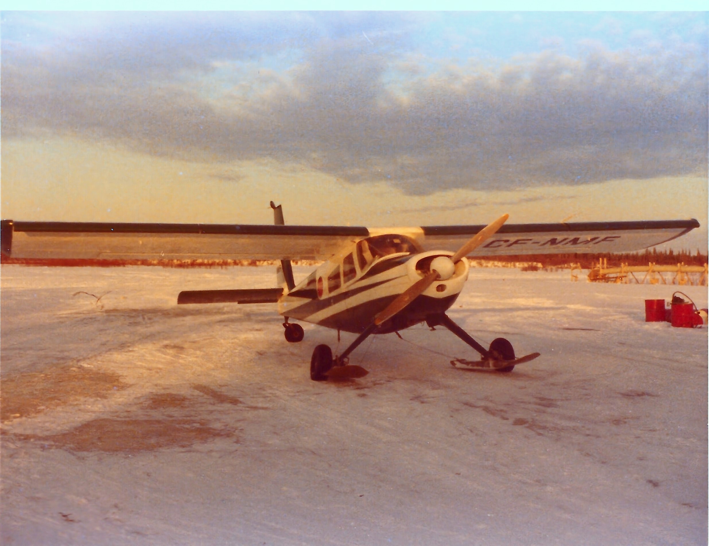 Dad's Helio Courier New Paint, spring 1974~5.jpg